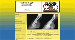 Desktop Screenshot of hoofcinch.com